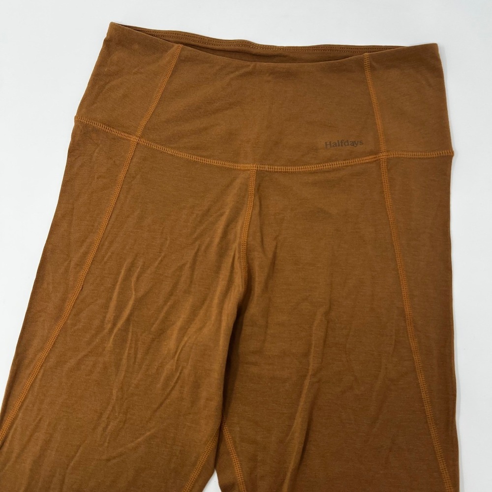 Halfdays Ruth Lightweight Bamboo Merino Wool Leggings Nuthatch Small Base Layer
